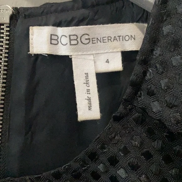 BCBGeneration Black A-Line Style Mini Dress - Picture 5 of 11